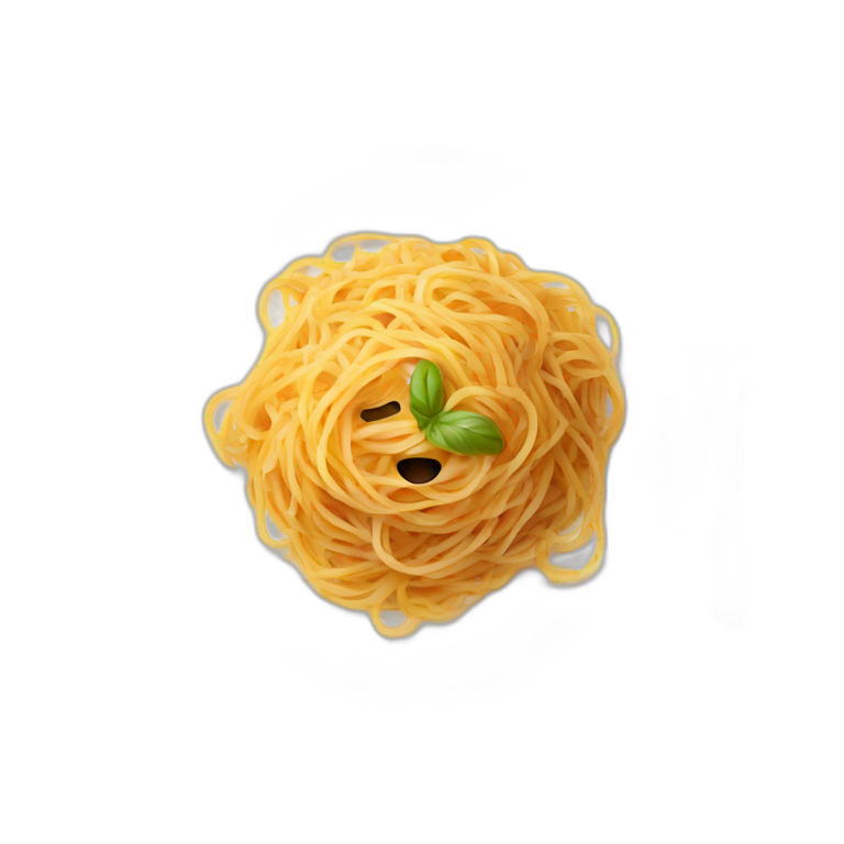 Plate of spaghetti  emoji