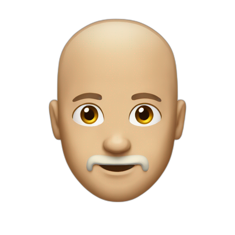 bald guy with blonde beard emoji