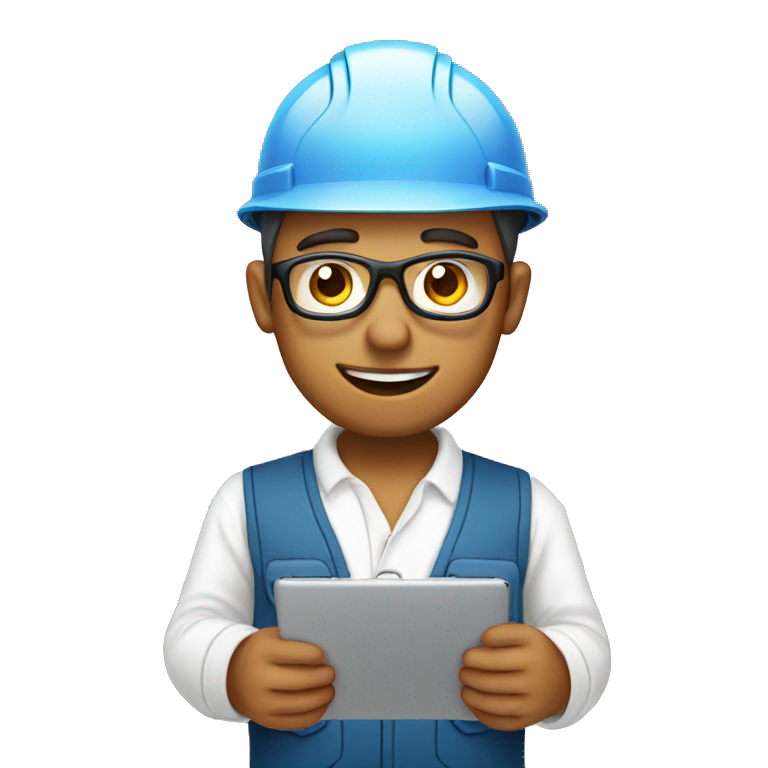 Engineer with tablet emoji