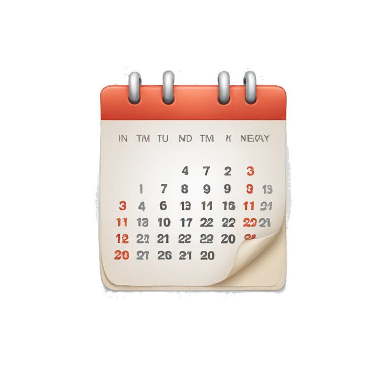 Calendar icon emoji