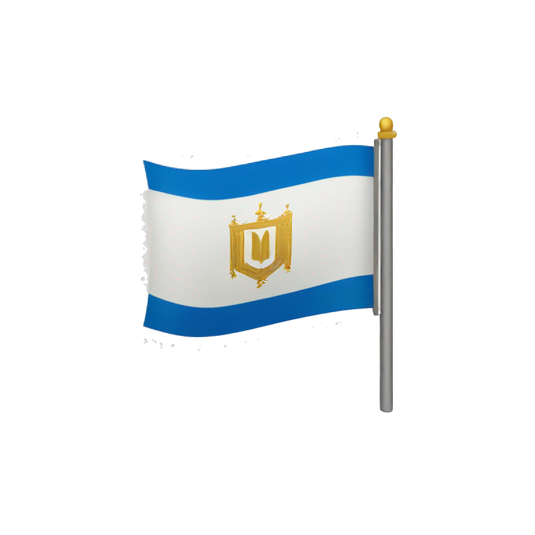 Flag of kingdom of Jerusalem  emoji