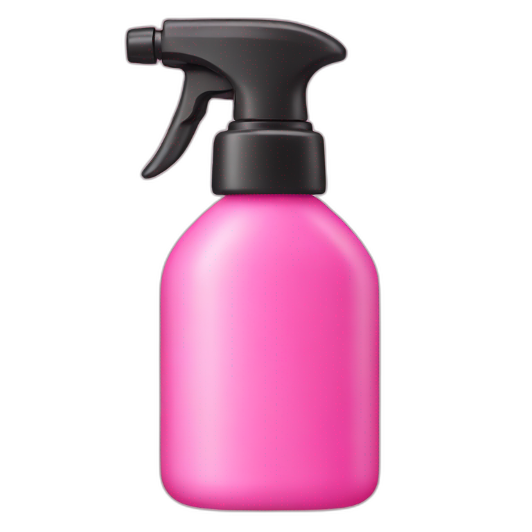 pink spray bottle emoji