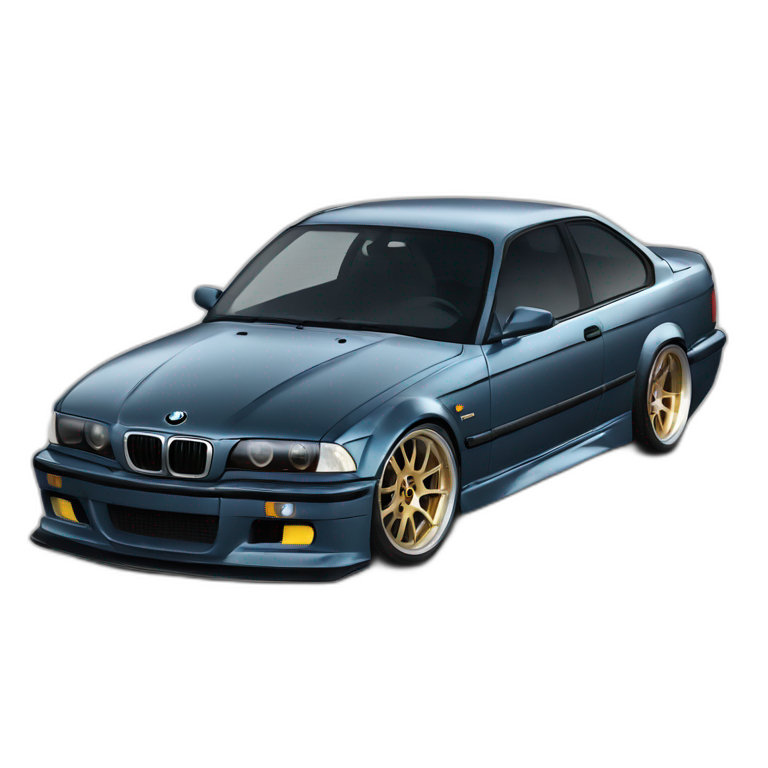 BMW E36 en drift emoji