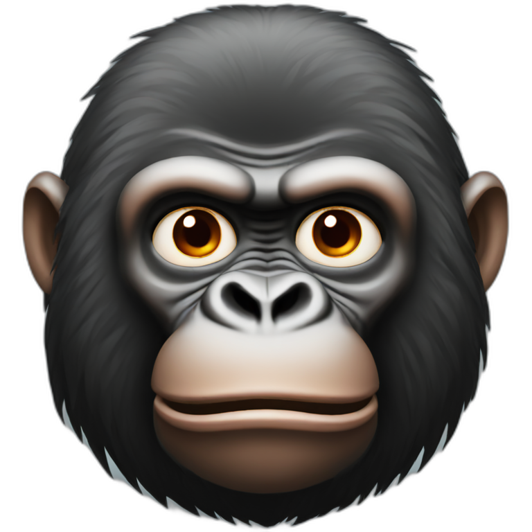 Gorila rojo emoji