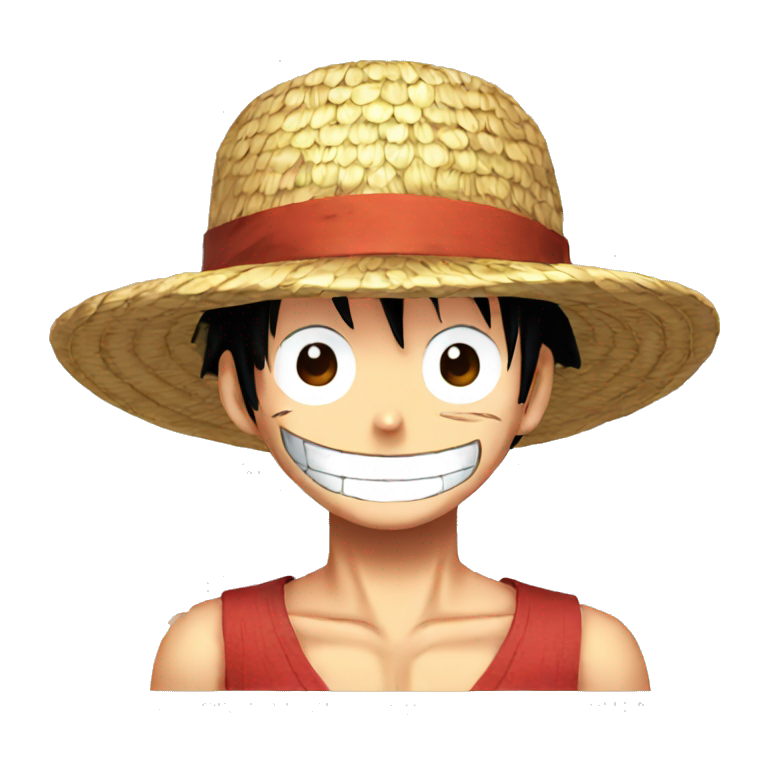 Luffy One Piece Straw Hat | AI Emoji Generator