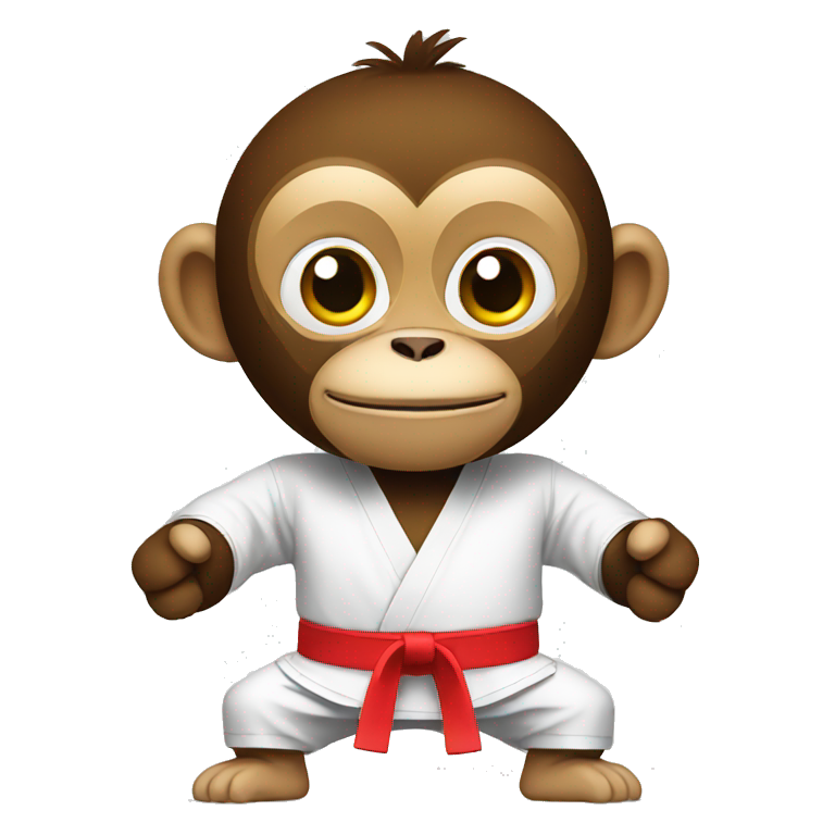 taekwondo monkey emoji