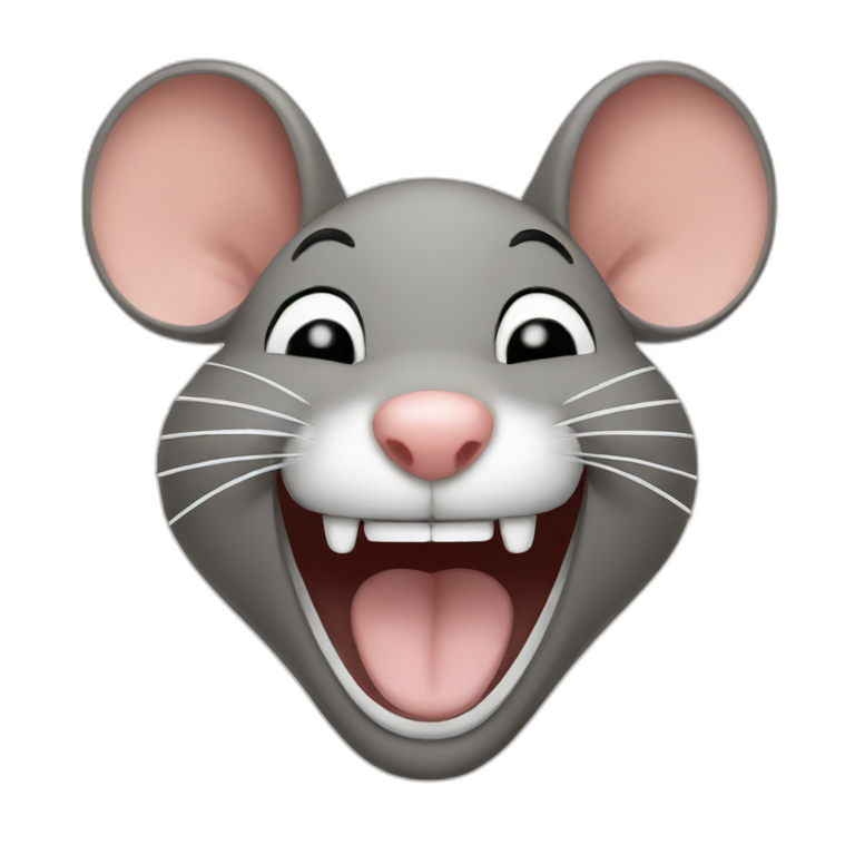 Mouse Laughing hard  emoji
