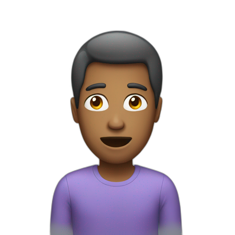a person talking on an iphone emoji