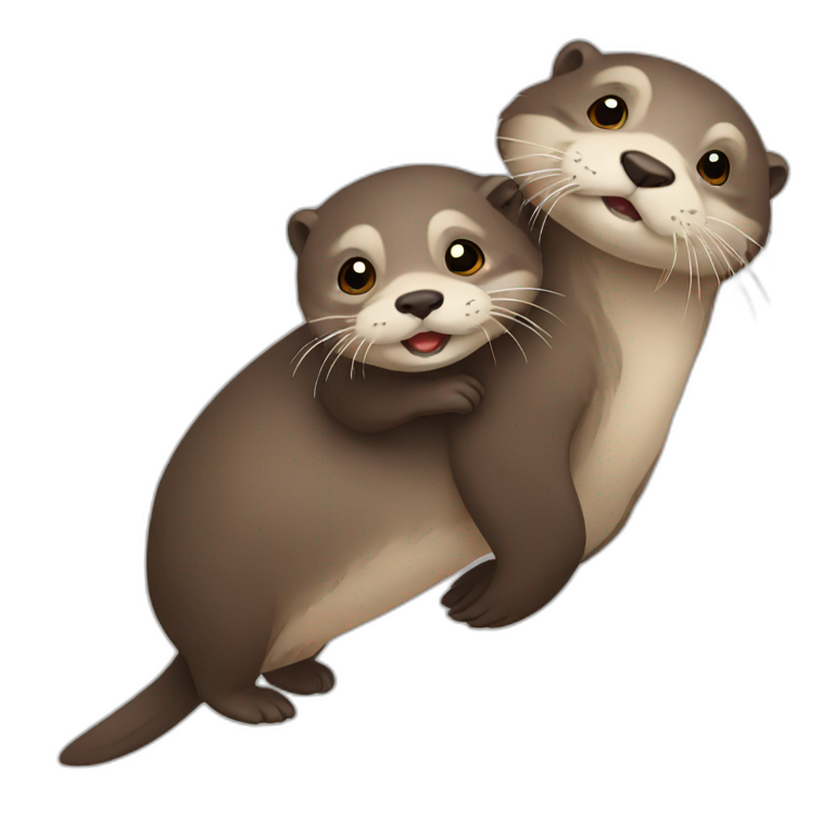 otter  carrying otter emoji