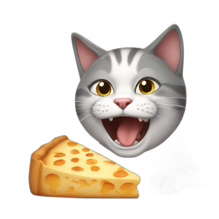 Hungry cat  emoji