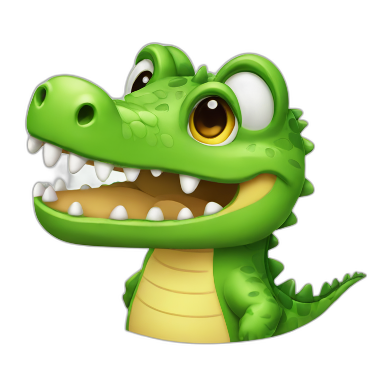 cute crocodile emoji
