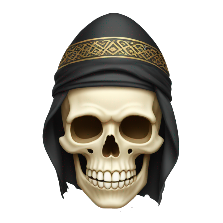Skull with arab hat emoji