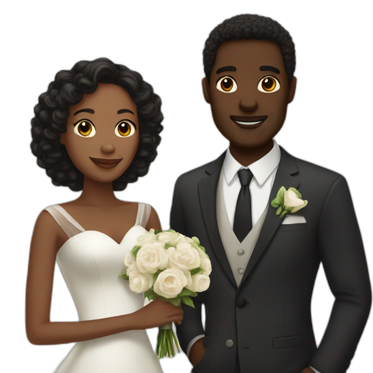 Interracial marriage emoji