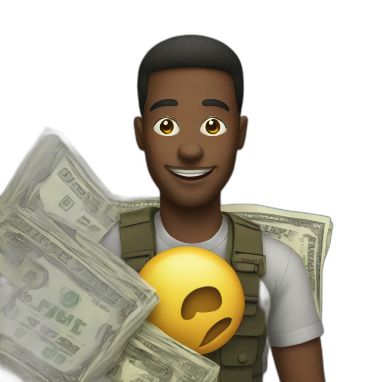 with money emoji