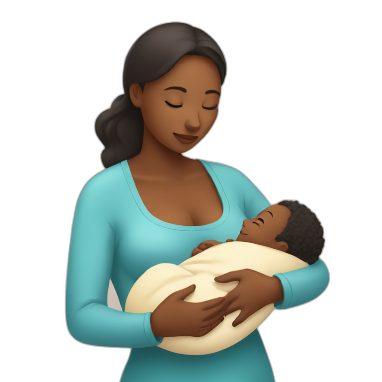mother breastfeeds the baby emoji