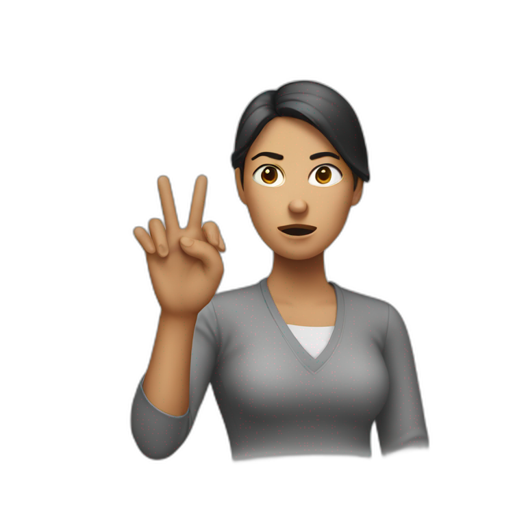 disagree gesture woman emoji