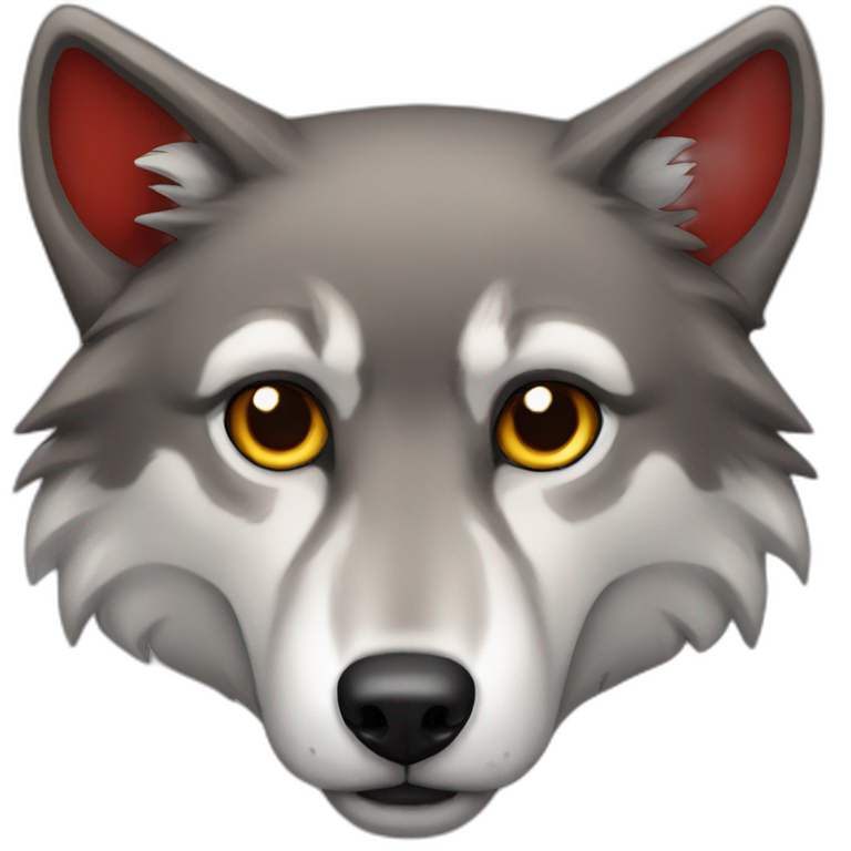 wolf red emoji