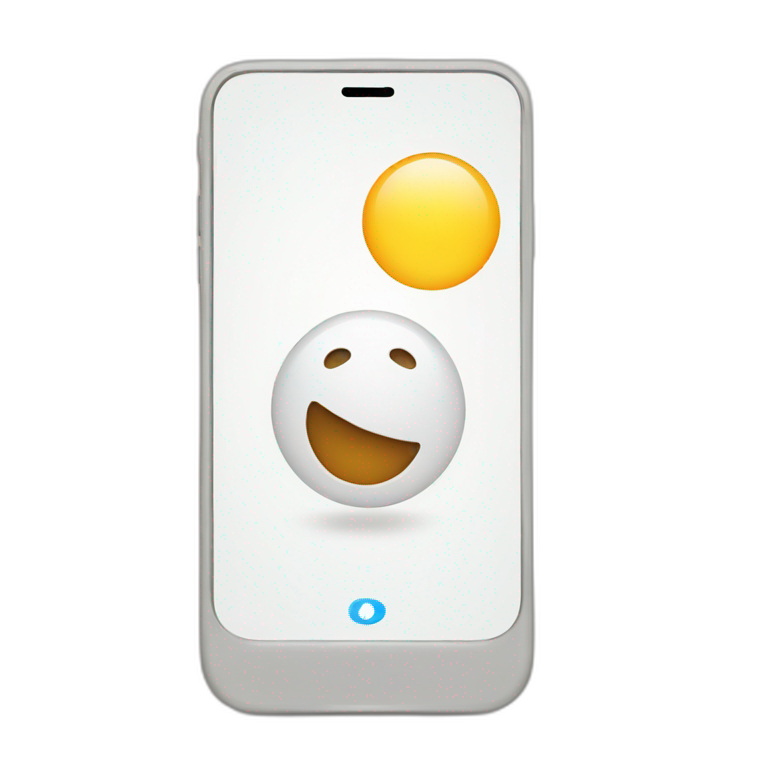 notification on an iPhone screen emoji