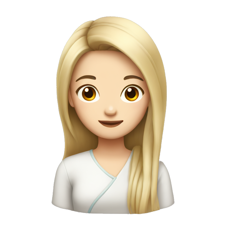 chinese girl long hair emoji