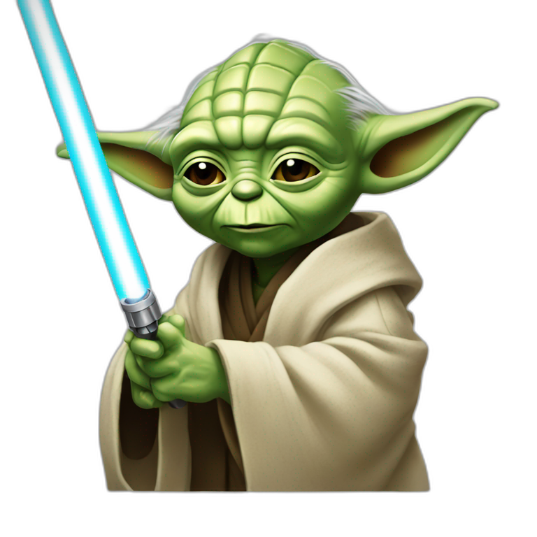 Yoda and lightsaber sounds emoji