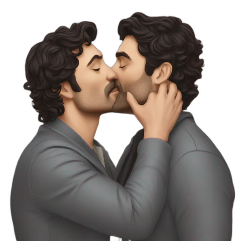 Pedro pascal kissing oscar isaac emoji
