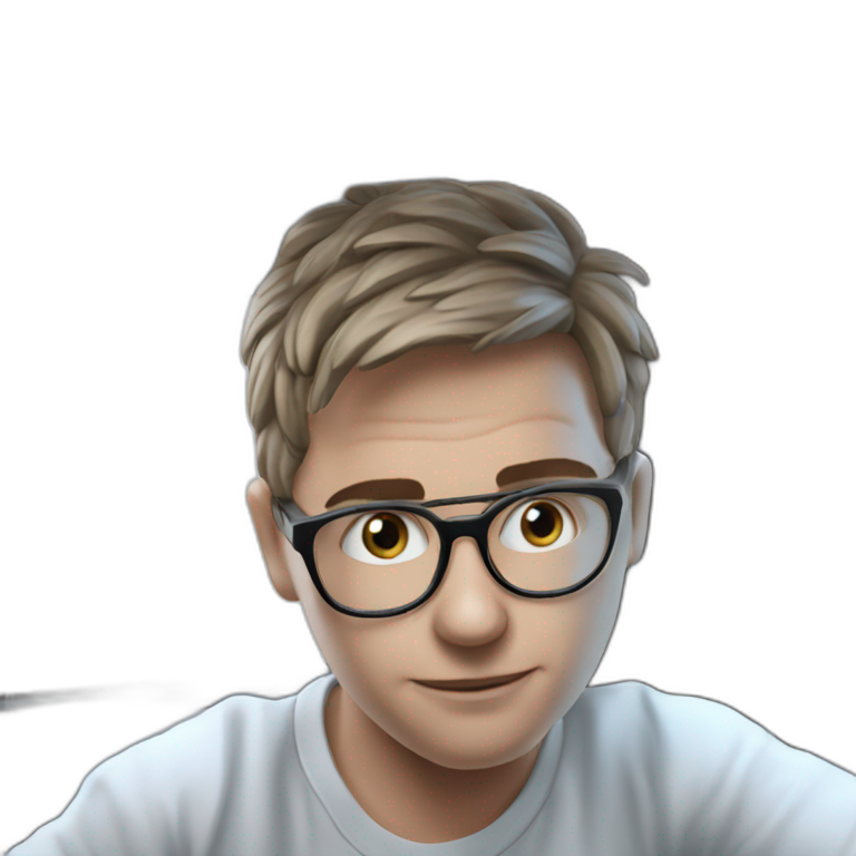 "Realistic Boy Parody Glasses" emoji
