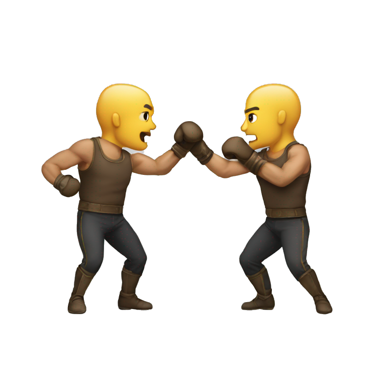 two gladitors fighting emoji