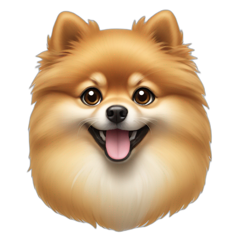 Cute little Pomeranian emoji