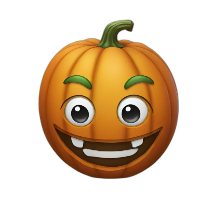 Giant recruiting pumpkin emoji