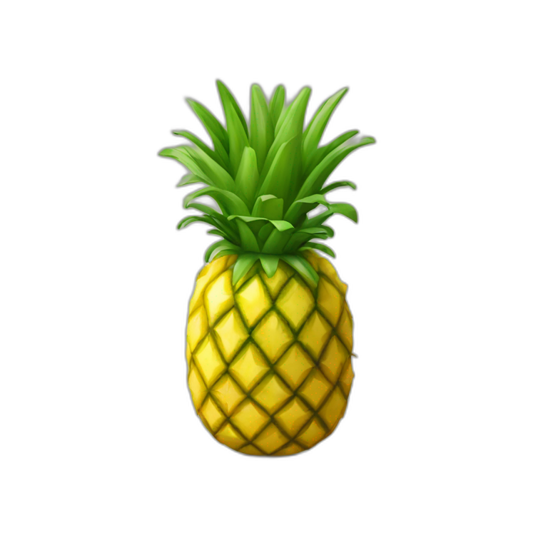 Ananas qui rigole emoji