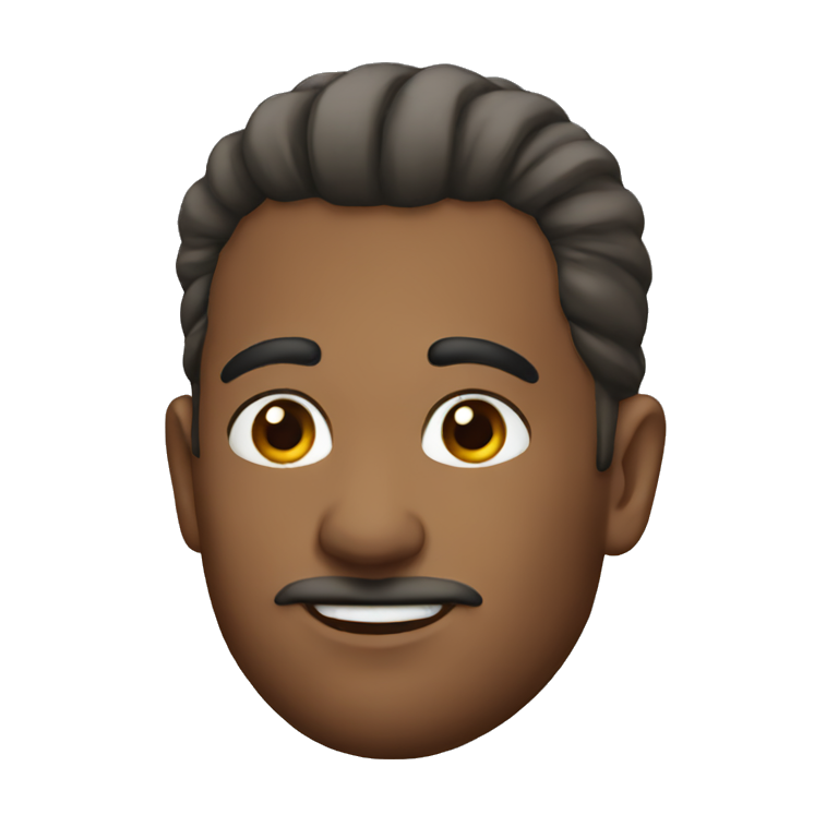 colonial man in bun emoji