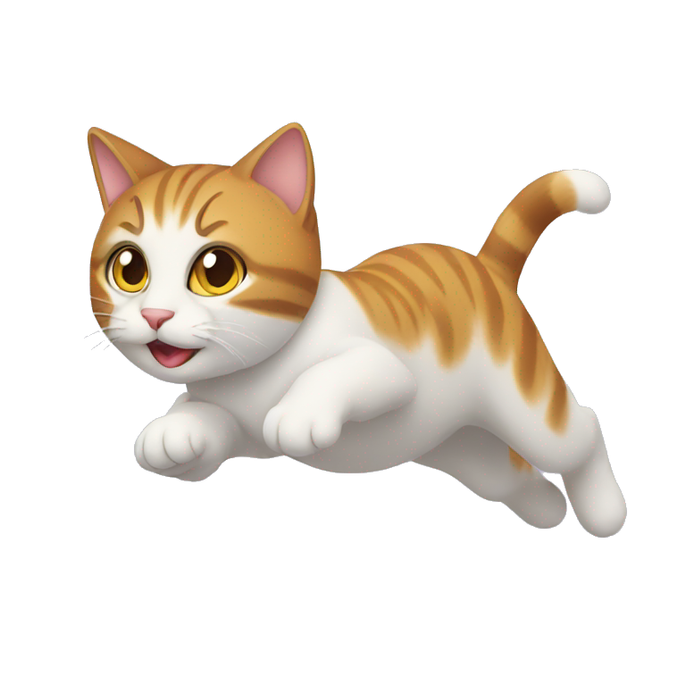 a flying cat emoji
