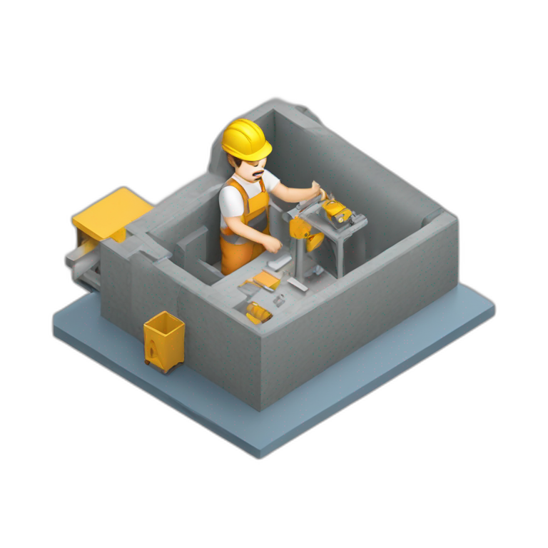 isometric freelance fabricator emoji