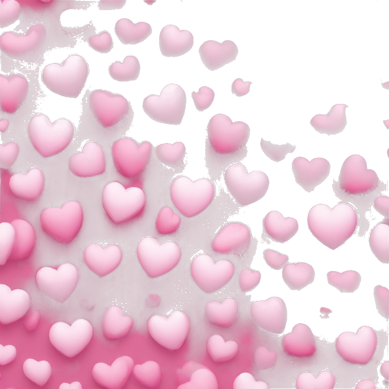Pink and white heart emoji