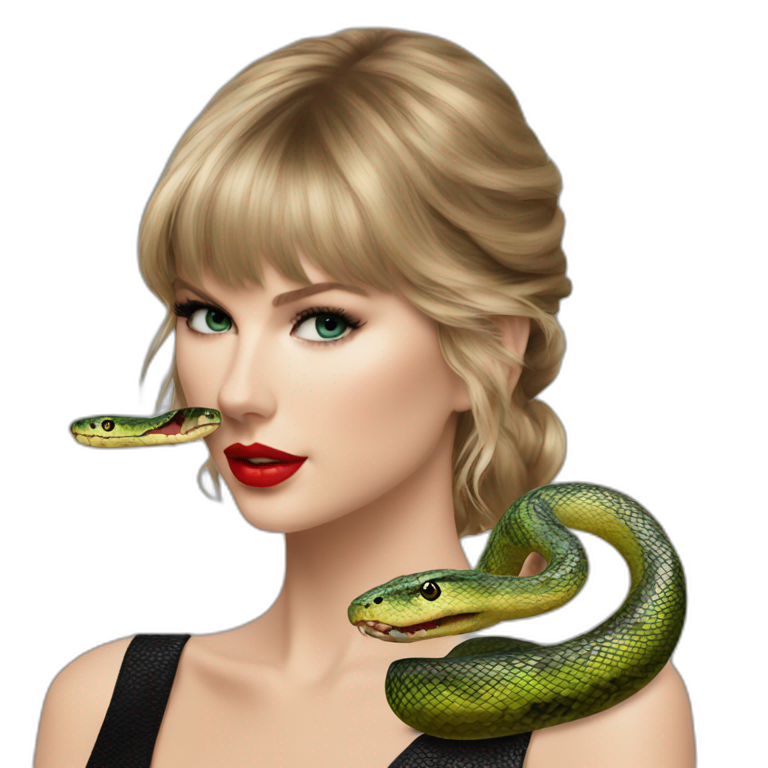 Taylor swift reputation with snake emoji