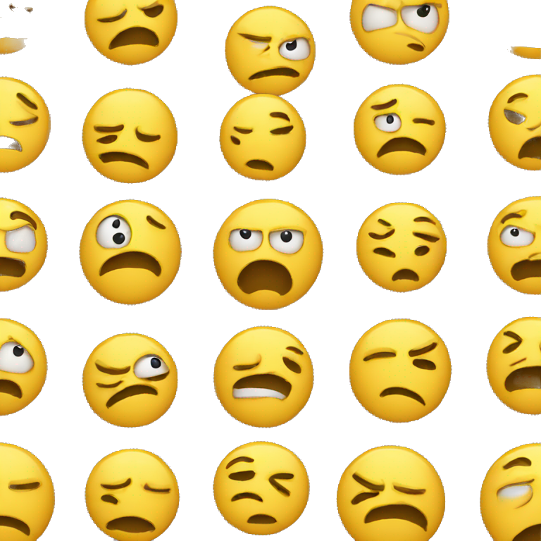 Annoyed yellow emoji emoji