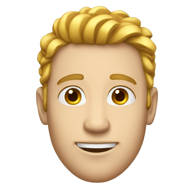 Guy with fair complexion king emoji