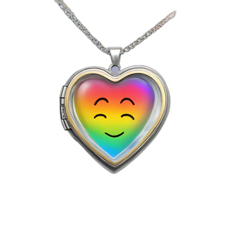 Jonathan Toews inside a rainbow locket heart emoji