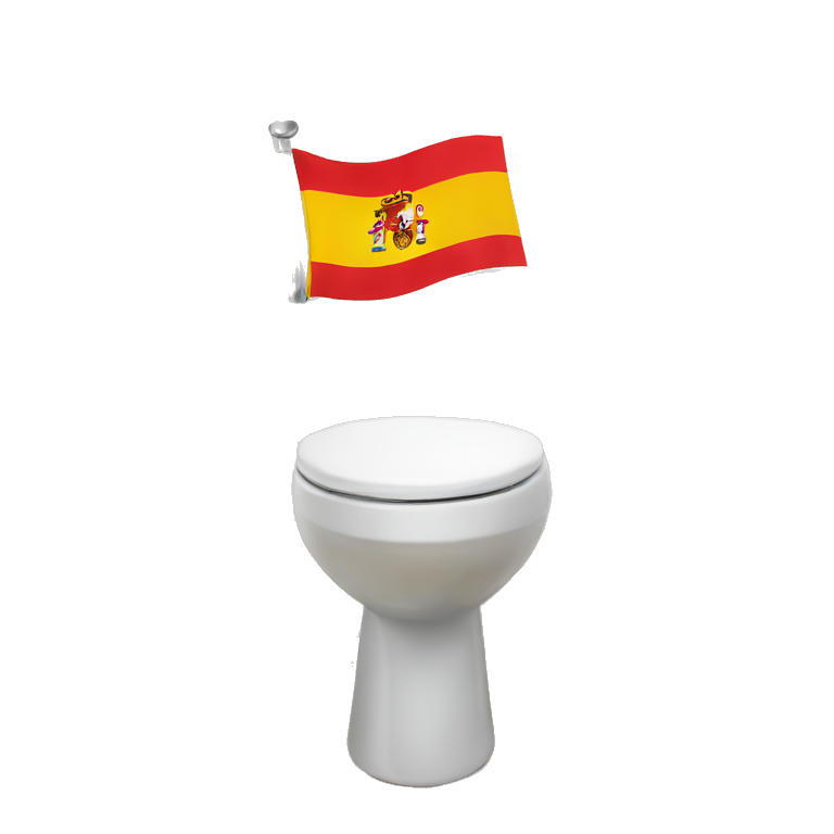 Spanish flag on wc emoji