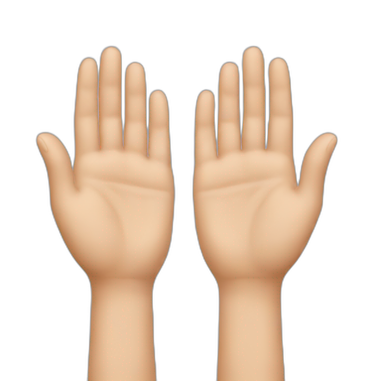 Hands doing Namaste salute emoji