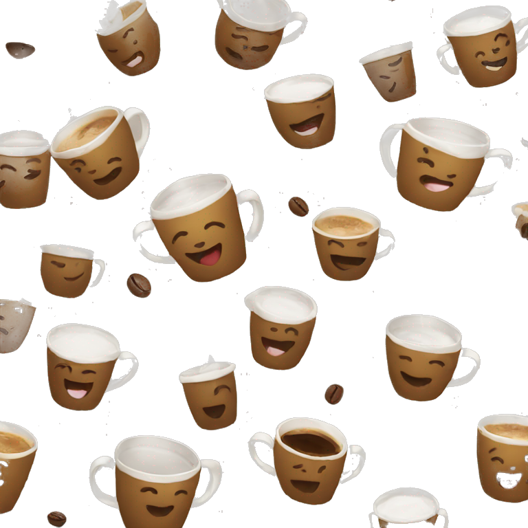 coffee cup laugh emoji