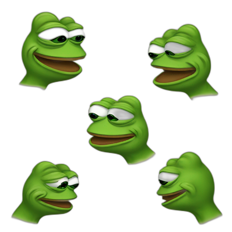 pepe frog swapping emoji