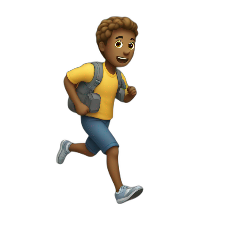 Running away from home emoji