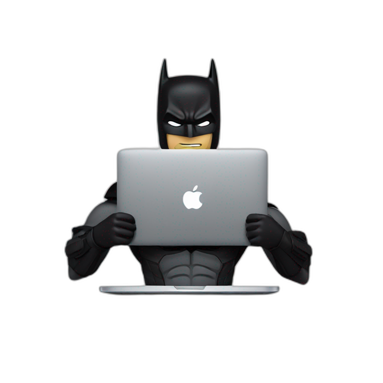 Batman work on macbook emoji
