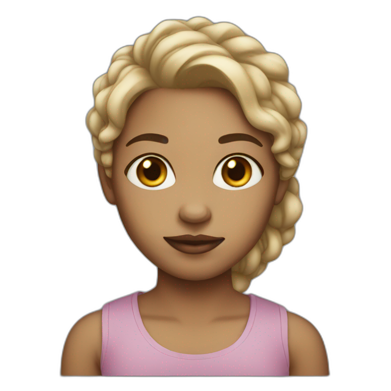 Light skin girl emoji