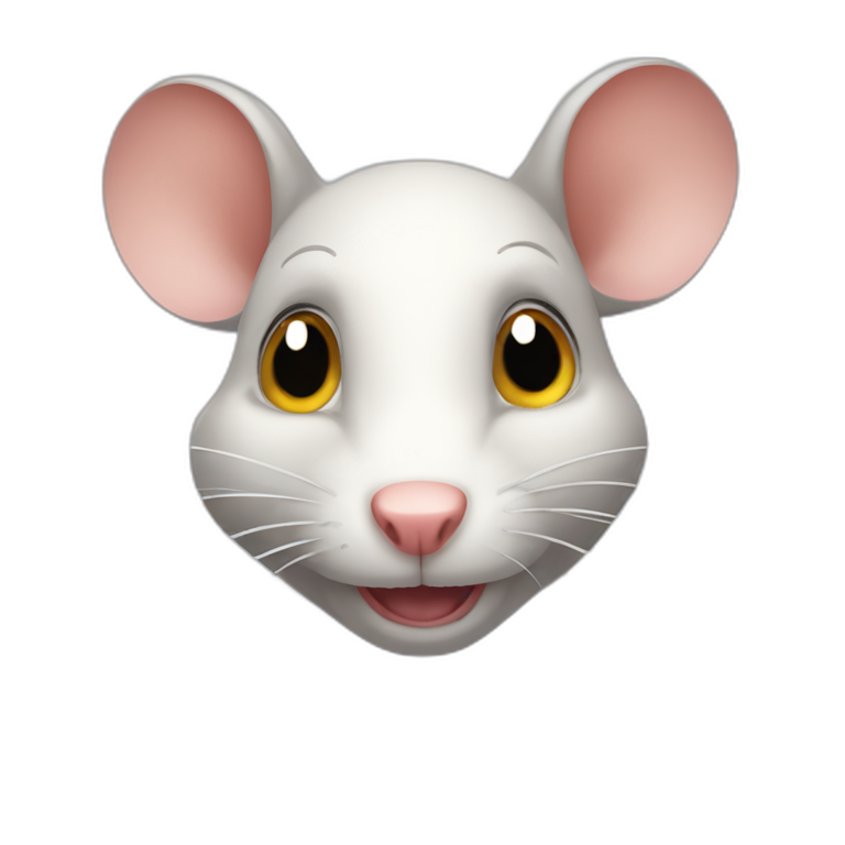 Sneaky mischievous rat emoji