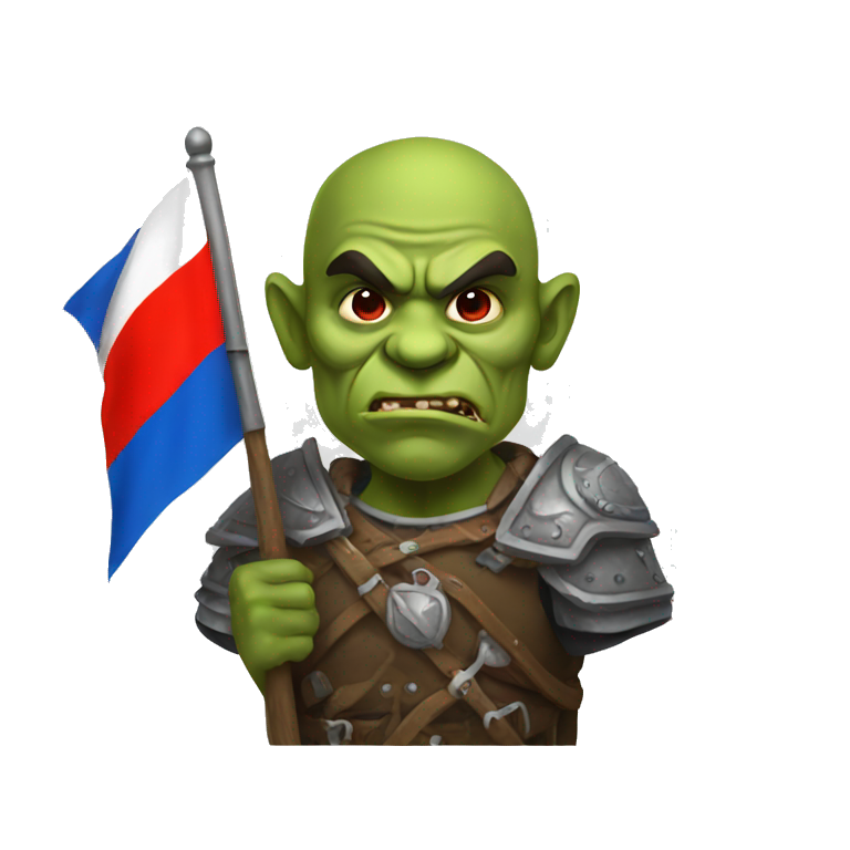 orc with russian flag emoji