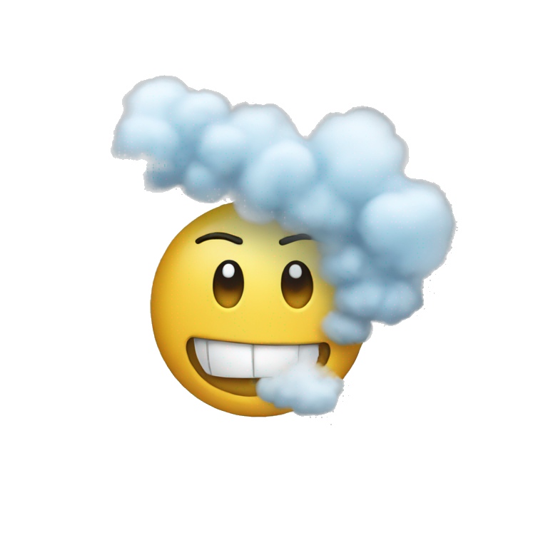 blowing air emoji