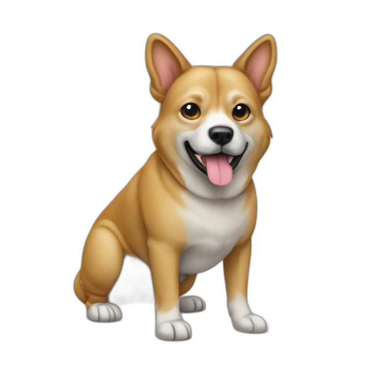Dog Canine Thai Rigdeback Full-height emoji