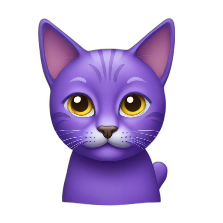 PURPLE Cat emoji